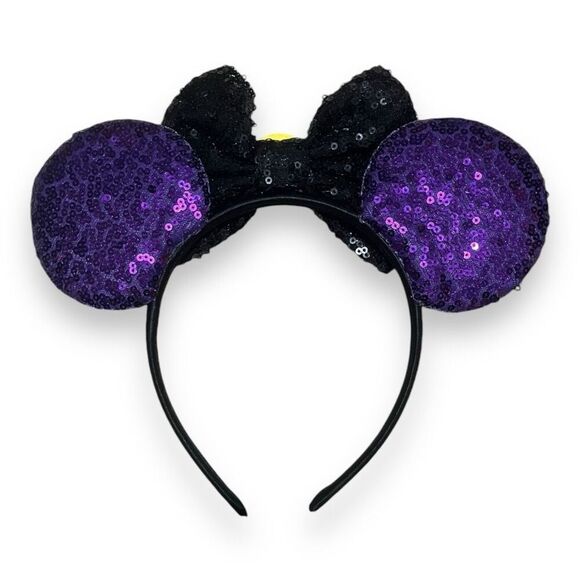 Disney Inspired Ursula from The Little Mermaid Mouse Ears Headband Purple Sequin - Picture 3 of 3
